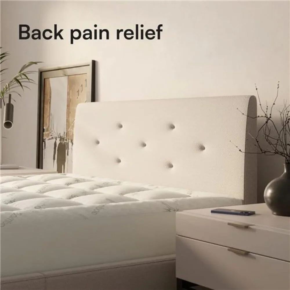 Ultra Soft Twin XL Size Mattress Topper - Viscose Made from Bamboo Pillow Topper